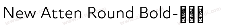 New Atten Round Bold字体转换